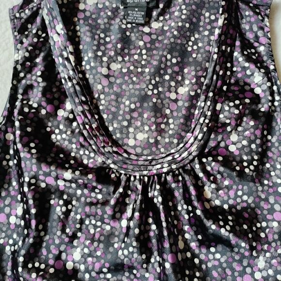𝅺spense polkadot multicolor sleeveless blouse - Picture 2 of 3